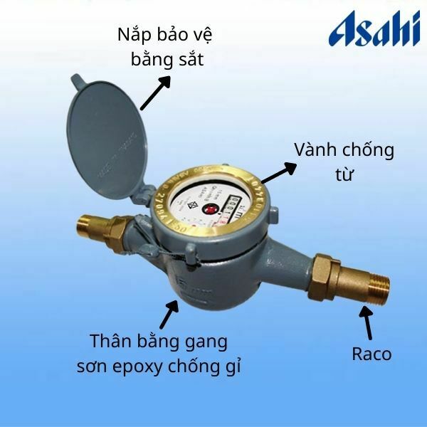 đồng hồ nước Asahi GMK15